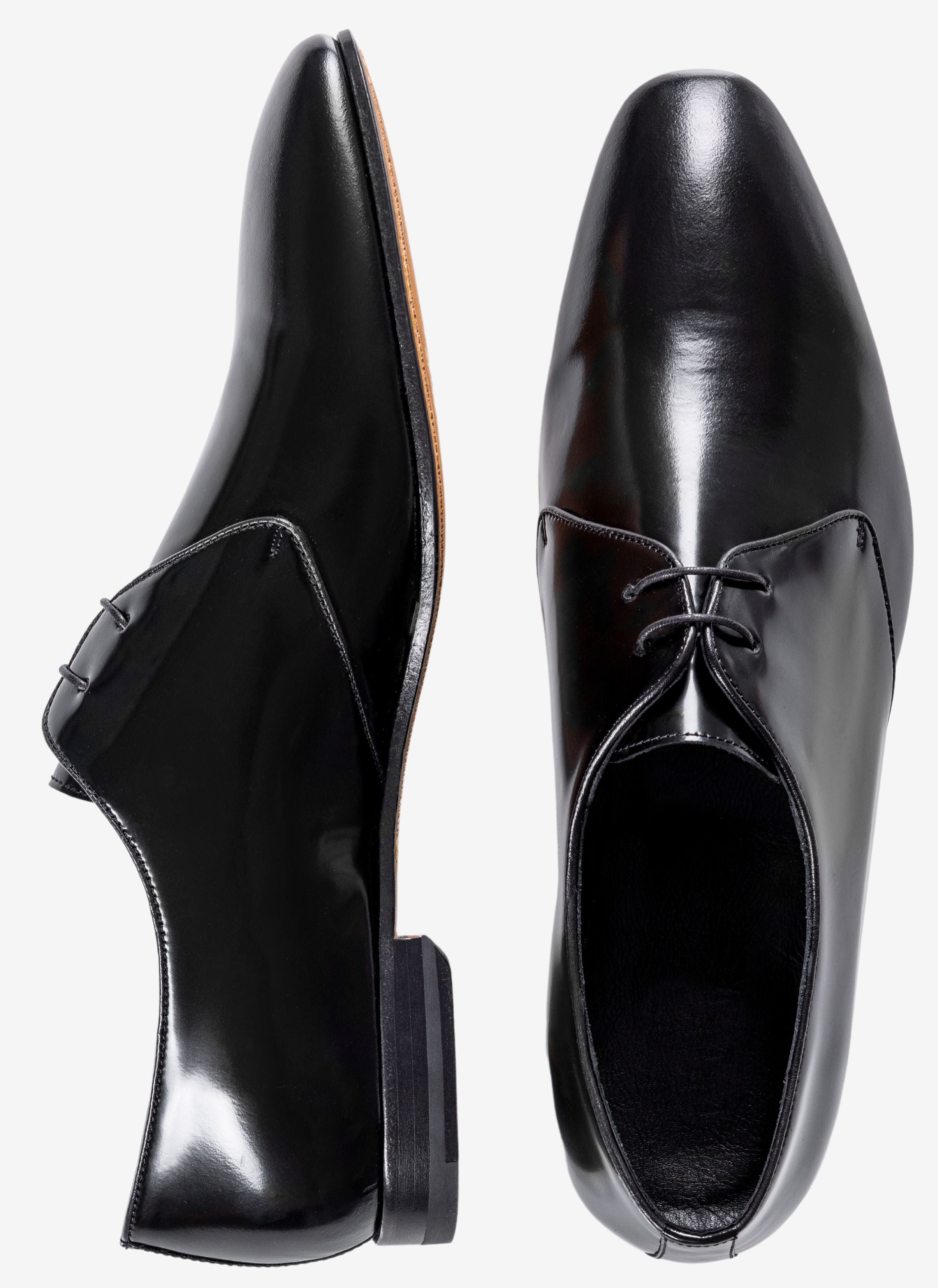 Schuhe schwarz glänzend